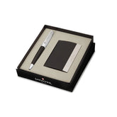 Sheaffer Gift Set 300 Ballpoint Pen with Business Card Holder Glossy Black with Chrome Trims